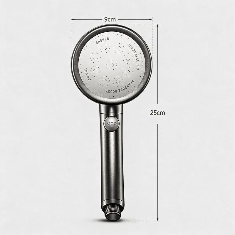 Modern 360° Rotating Hand Shower Dual-Use Shower Panel with High Flow Fine Spray and Easy-Clean Nozzles