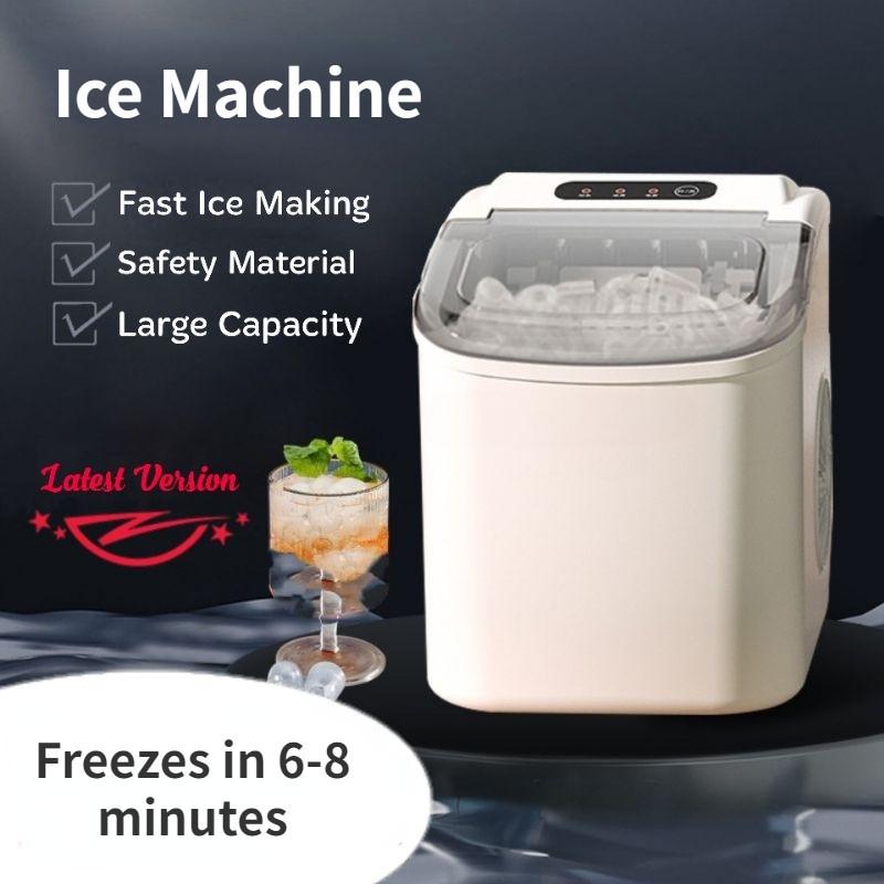 105W Mini Household Electric Ice Maker Portable Large Capacity Fully Automatic Ice Making Machine 22*31*32cm