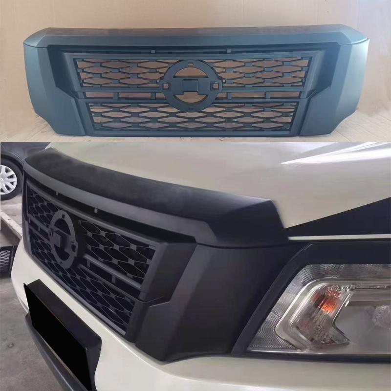 Aangepaste Grille Voor Nissan NAVARA NP300 D23 2015-2020 Voorste Racing Radiator Grills Mat Zwart ABS Bumper Masker