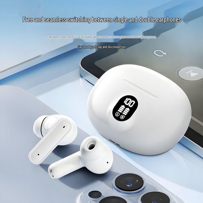 Hot-Selling Wireless Bluetooth Earphones: Long Battery, Digital Display, Low Latency, Universal Fit for Smartphones