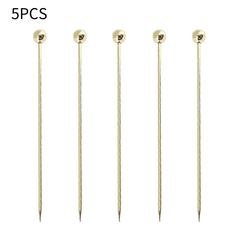 5-10Pcs Creative Stainless Steel Cocktail Picks Martini Picks Juice Decoration Picks Bar Bartending Tools Kitchen Accessories