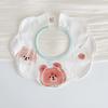 Cotton Yarn Baby Cotton Bibs Cartoon Baby Drooling Bibs Cute Saliva Towel  Neck Wear Accessories