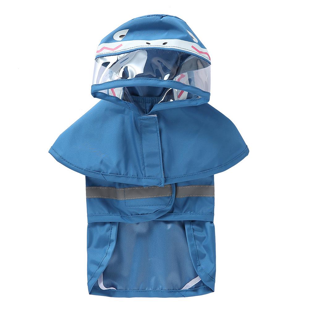 Universal Dog Raincoat with Foot Covers & Leash Access, Animal Design & Belly Wrap - Fits Small to Large Breeds