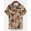 New fashion trendy men's casual loose short-sleeved shirt