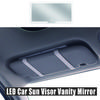 Rechargeable Car Interior Makeup Mirror LED Car Sunshade Mirror 3 Light Modes Makeup Mirror Car Touch Up Light Universal Decor