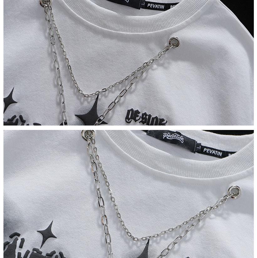 Women's American Retro Cool Style Oversized Pure Cotton T-Shirt - Sweet Loose Half Sleeve Top for 2025