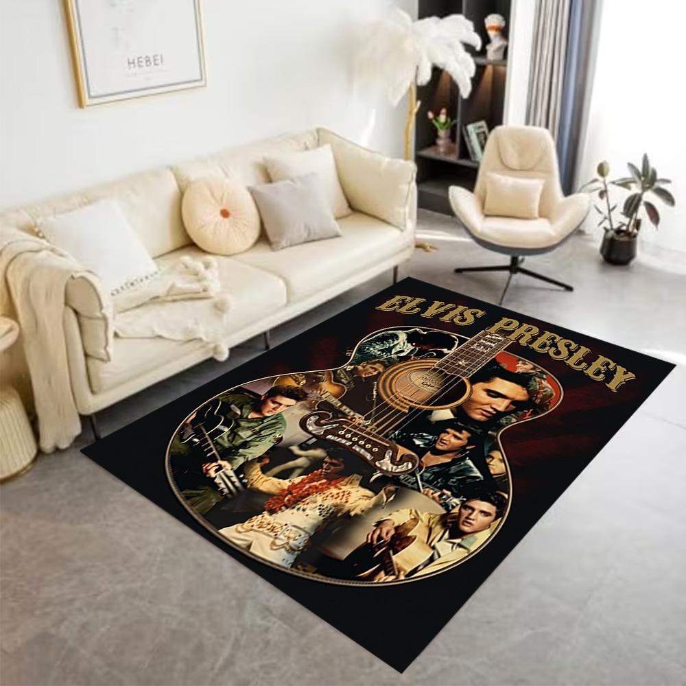 Elvis Presley Hawaii Concert Area Rug Design for Entryway Living Rooms Bedrooms Dormitory Anti-slip Rug Decorate Offices Wedding Party Gift