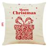 Christmas Pillow Cover Cotton Linen Cushion Cover Home Decoration Sofa Pillow Cover 45 * 45cm
