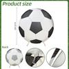 6.5Ft Round Backdrop Cover - Sports Theme Arch Backdrop for Party & Photography - Birthday Decoration(Black and White)