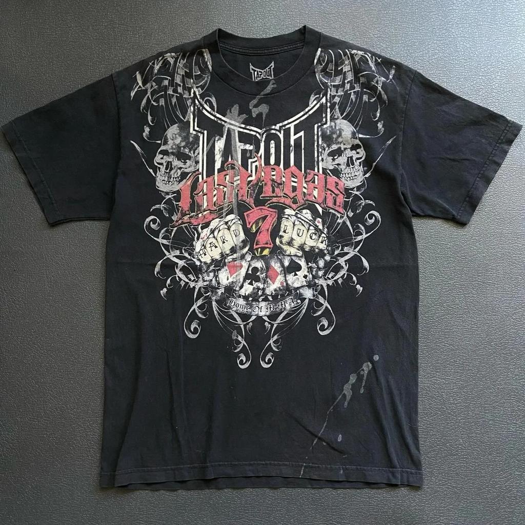 2026 2000s Spartan Red Tričko Pánské Dámské Street Americká Móda Retro Potisk Tričko Hip Hop Streetový Trend Pár Triček Y2K