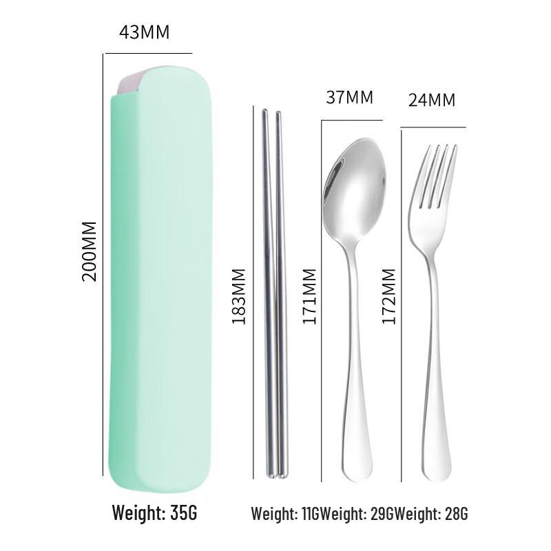 Abay Outdoor Portable Stainless Steel Cutlery Set