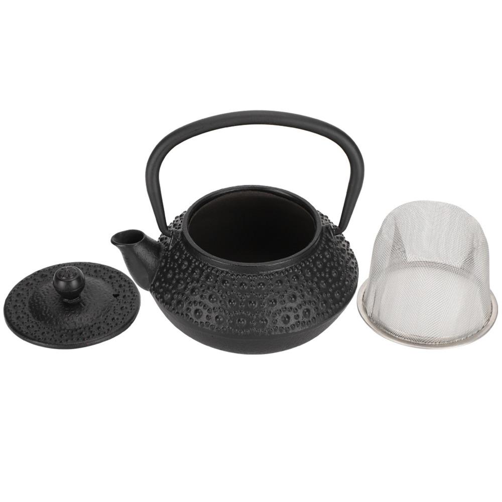 0.3L Tea Kettle Boiler Hammered Texture Loose Leaf Tea Kettle Teapots Iron Tea Set  For Home