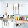 Pack of 2 Black Frameless Shower Door Hooks