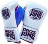 PRIZE RING Boxing Red "Professional 5.0" Gloves, White/Blue, (14oz)