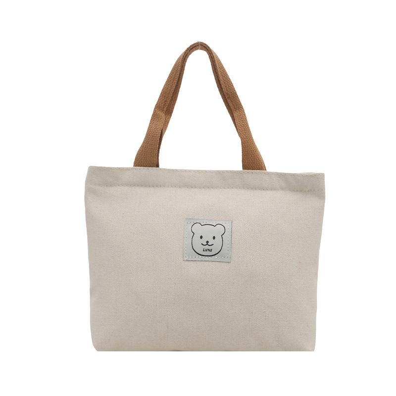 Большая вместительная повседневная женская сумка-тоут холщовая сумка новая модная студенческая для занятий и на работу ручная сумка белый