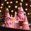 3D Santa Claus Silicone Candle Mold DIY Dwarf Gypsum Resin Soap Production Tool Home Decoration Crafts Aroma Candle Mold