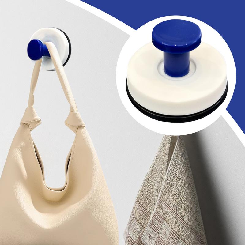 Suction Shower Hooks Towel Hanger Removable Adhesive Utensils Storage No Drilling Tool Organizer For Dorm Room Apartment Kitchen