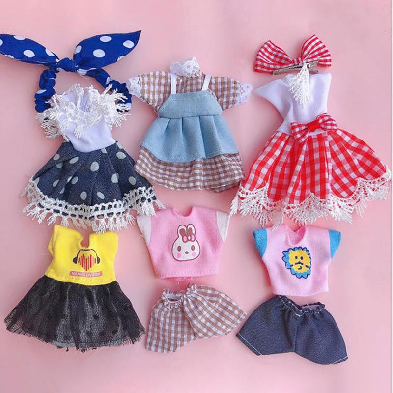 Set Di Vestiti Per Bambole Da 17 Cm – 4 Pezzi Con Gonna, Top, Berretto E Zaino – Regalo Per Bambine (Giallo)