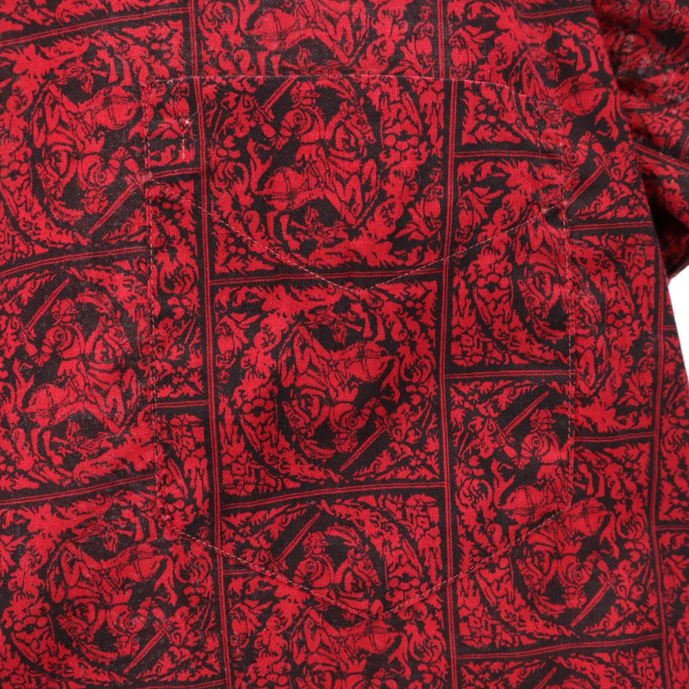 Overall Handle Long Sleeve Button Down Shirt M Red Men's Used