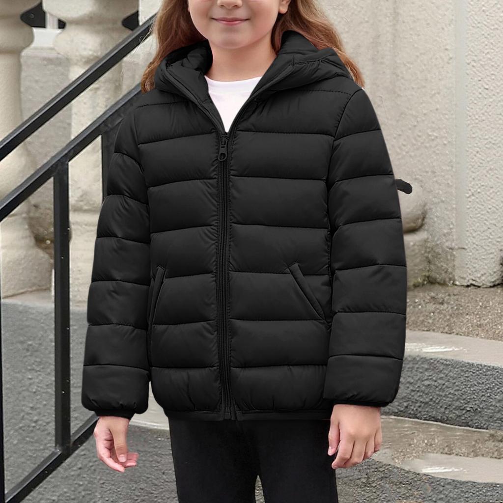Giacca Imbottita Calda in Cotone a Manica Lunga per Bambini e Bambine, Capo d'Abbigliamento Esterno per Bambini Piccoli e Grandi
