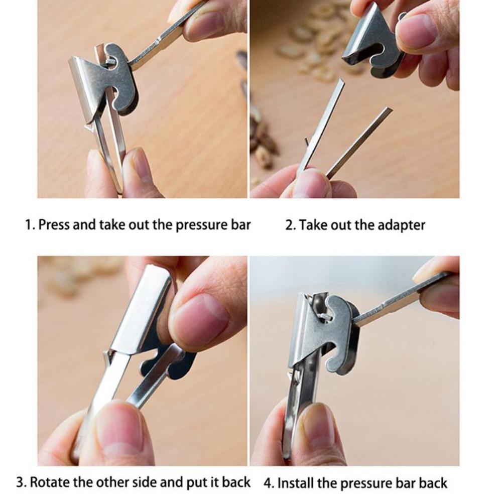 1 Peça Aço Inoxidável Artefato para Descascar Sementes de Melão Dispositivo Abridor de Pinhão Descascador de Sementes de Melão Descascador de Amendoim Abridor de Casca