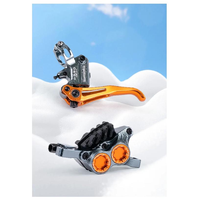 2025 ONIRII IIIPRO R2X4 MTB Hydraulic Disc Brake 4 Piston Internal Cable Quick Release MTB Caliper for MTB, Climbing, AM,XC NEW