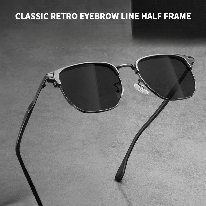 Non-polarized Vintage Square Sunglasses Women Men Metal Frame Sun Glasses Female Eyewear