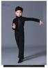 Boys' Latin Dance Performance Tops: Long & Short Sleeve Training Wear for Summer & Autumn Competitions & Exams