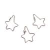 Creative Stainless Steel Star Hexagon Carved Screw Lock Hook Carabiner Keychain Jewelry Diy Clasp