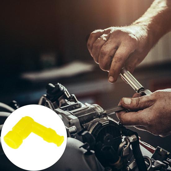 2Pcs Motorcycle Spark Plug Cover High Performance Right Angle Universal Spark Plug Boot Motorbike Dirt Bike ATV Parts Replacement Accessories