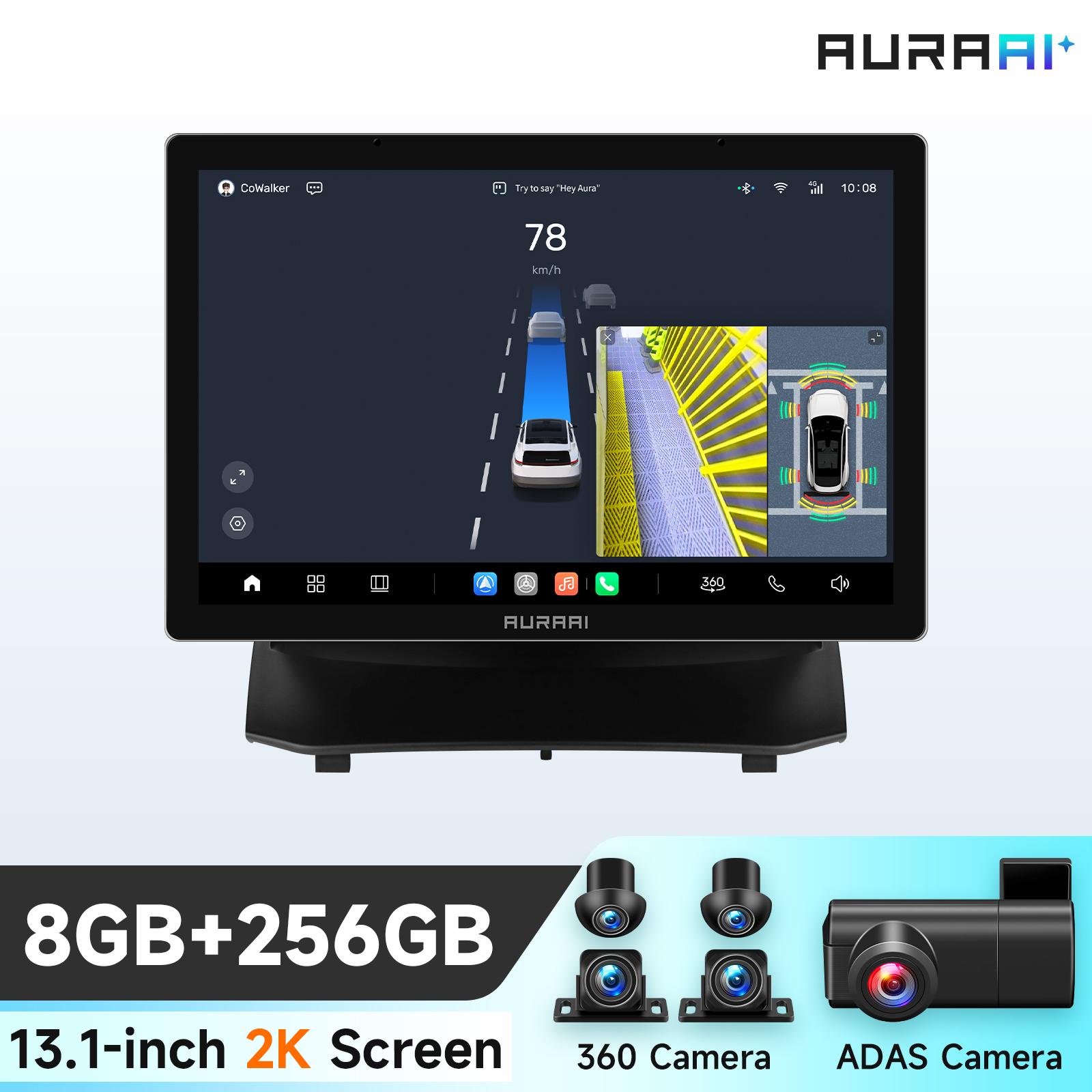 

Ossuret AURAAI X100 2K Intelligent Screen Android Car Radio for Ford Fiesta 2009-2017 Multimedia Intelligent Auto Player Car ADAS 360Camera 8core S8 8Core 8G 256G 13.1inch ADASC2,360C3