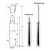 Brand New The 4th Generation Chair Lifter Hydraulic Rod Cylinder Replacement Pneumatic Shock Office Chair Parts