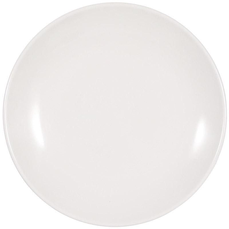 White Melamine Plastic Round Plate for Catering and Restaurant Dining