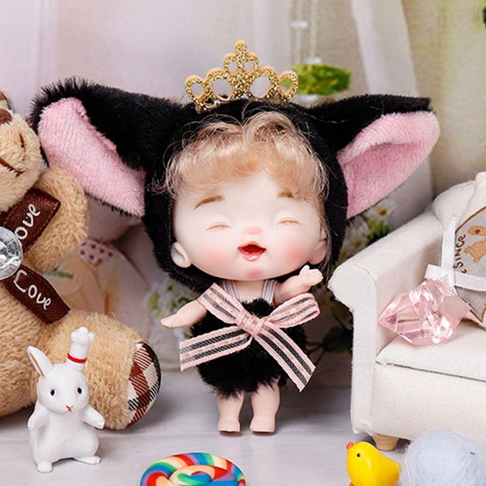 Ball Jointed BJD Dolls Figure Toys Mini Dolls Toys Gift Ob11 Dolls Clothes Outfit  for Girls
