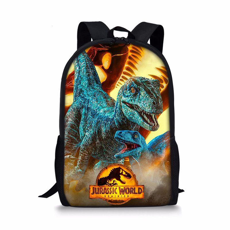 Jurassic World Dinosaurier Rucksack Große Kapazität Schultasche für Jungen und Mädchen