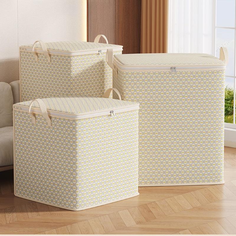 Extra Large Storage With Zipper Bag - Clothing, And Underwear Storage Bag Multifunctional Bedding, Under Bed Storage Bag