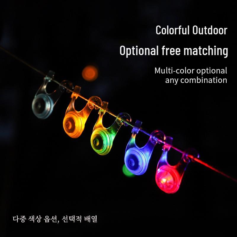 Color-Changing High-Brightness Decorative Light Rope: Tent, Camping, Warning, Silicone Flashing Bicycle Tail Light.