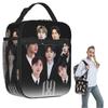 Monsta X Kpop Izolowana Torba na Lunch dla Kobiet Dzieci Przenośne Pojemniki na Żywność Termiczny Lunchbox Torba