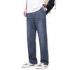 Summer Ice Silk Men's Jeans Loose Straight Light Business Versatile Trendy Men's Denim Trousers