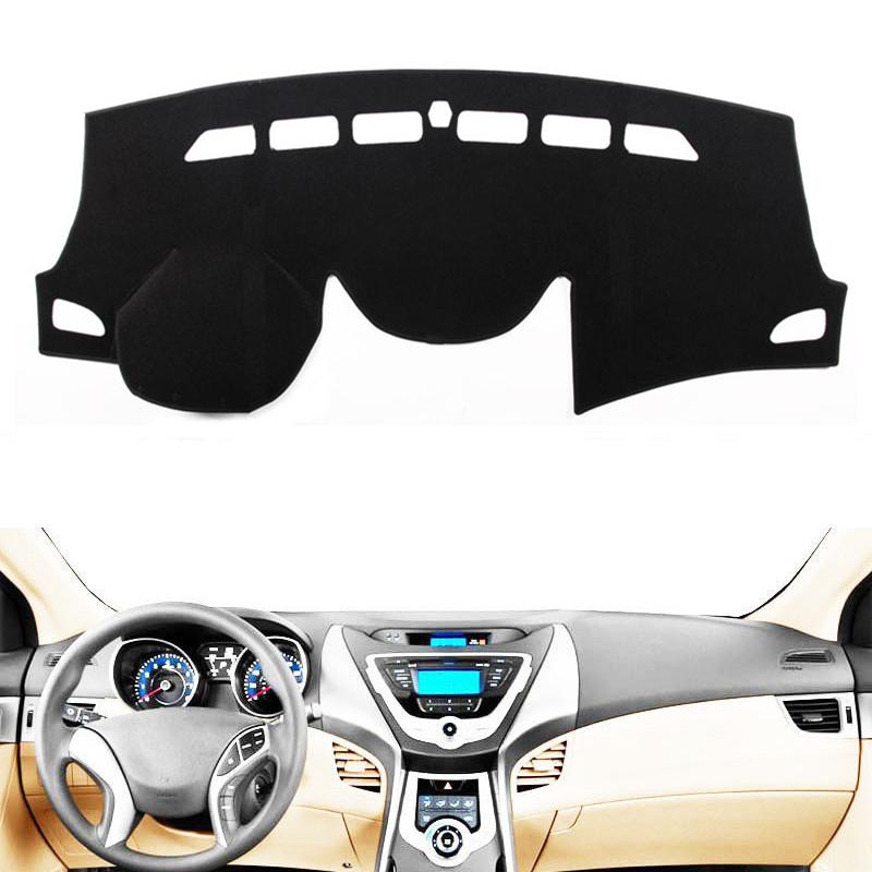

For Hyundai i30 2012 2013 2014 2015 2016 2017 Car Styling Dashboard Cover Mat Pad Anti-UV Dashmat Sun Shade Carpet Accessories Black(Black Edge)