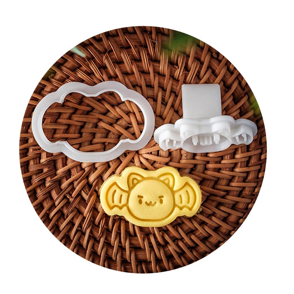 Biscuit Cookie Plunger Cutters Sugarcraft Cake Decorating Tools Halloween Themed Cookie Cutter Set Easy To Clean Durable