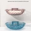 Premium Wall-Mounted Soap Rack: No-Drill, Suction Cup Storage for Bathroom