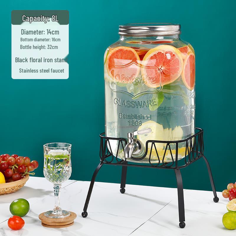 Cola Beverage Bucket with Faucet - Ideal for Lemon Juice, Fruit Tea, Cocktails, and Cold Water