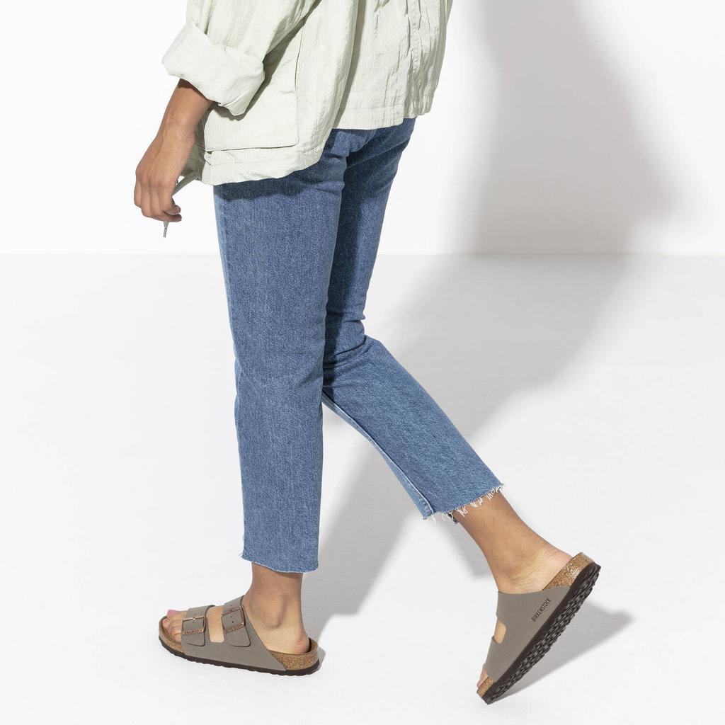 Klapki Unisex Birkenstock Arizona Birko-Flor Szare Regular Szerokie (0151211) 35.0