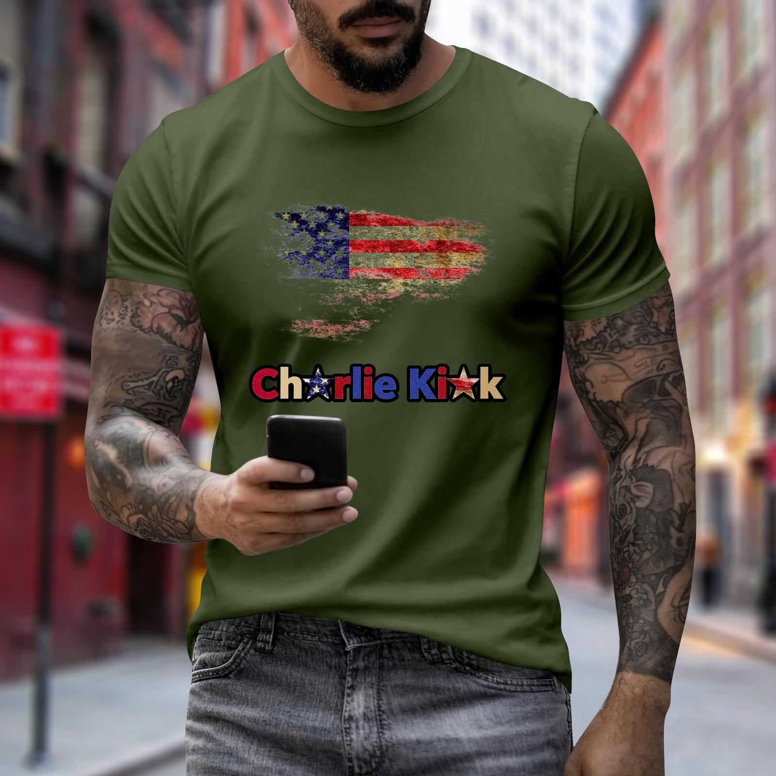 

Men s Printed Short Sleeve T-Shirt Men s Loose Casual Short Sleeve Top XXL