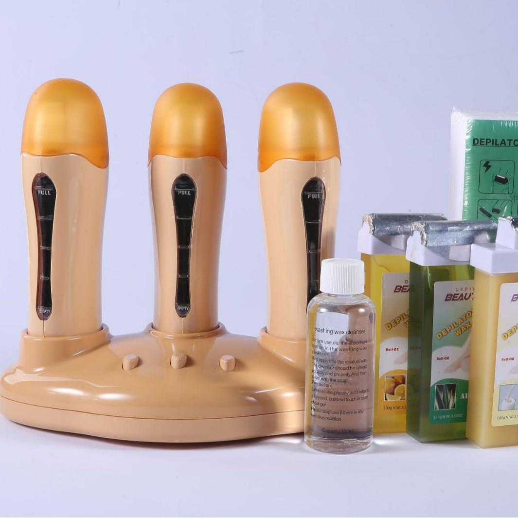 

Three-Seat Mini Wax Melting Machine for Hair Removal - Depilatory Heater 12pcs/box, YM-8324