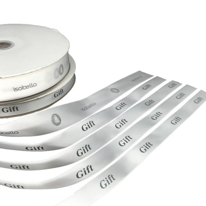 Bedrucktes Band Kundenspezifisch Bedrucktes Buchstabenlogo Geschenkverpackungsband Bedrucktes Polyesterband Diycmm