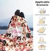 Beautiful Girls Personalized Name Blanket Lightweight Customizable Blanket Soft Warm Cozy Perfect for Couch Home Decor Bed Office Ideal for All Season
