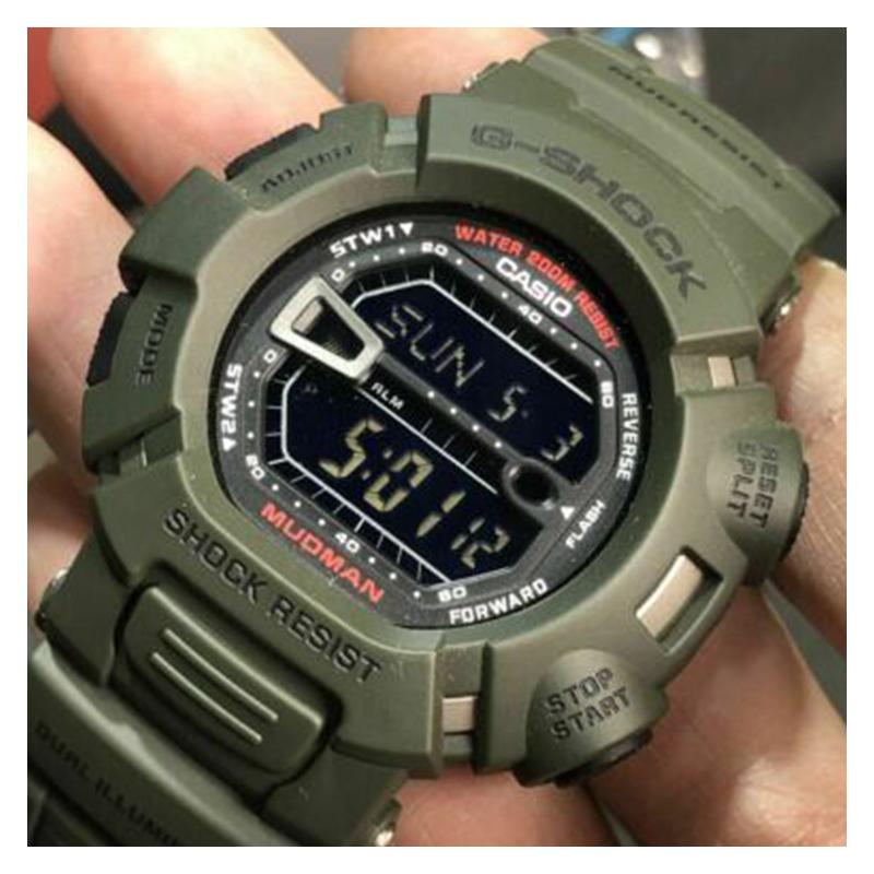 Casio G-SHOCK Series Dual Lighting Mudproof Dustproof Impact Resistant Low Temperature Waterproof Multifunctional Sports Mountain Racing G-9000-3V