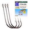 FTK Baitholder Hook With Double Barbs Long Shank Circle Sea Fishing Bass Saltwater Boat